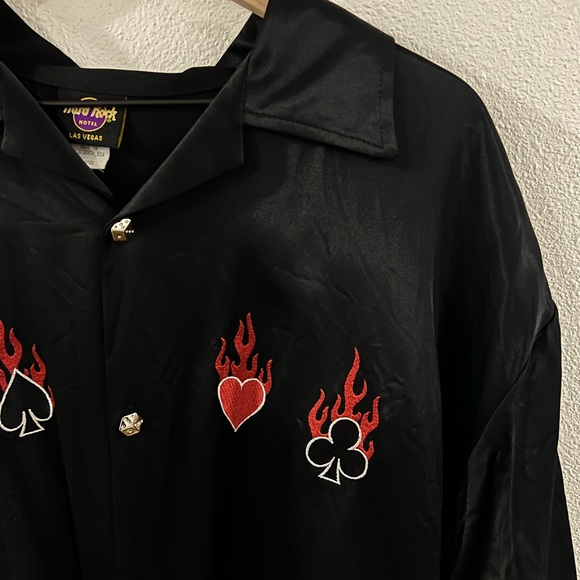 Vintage Hard Rock Hotel Las Vegas Button Short Sleeve Shirt Size XL - Picture 2 of 5